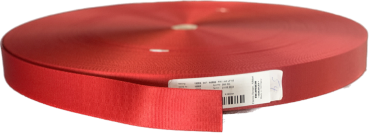 Berger Group Berger | Veiligheidsgordelband / Autogordelband | 1-Baan geweven | Rood | AMG | 47 mm 4 m