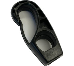 Musketonhaak | Nylon | Zwart | 8 mm