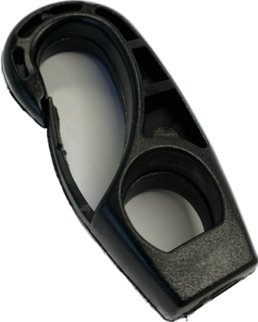 Musketonhaak | Nylon | Zwart | 8 mm