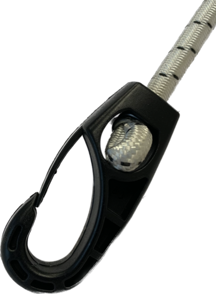 Musketonhaak | Nylon | Zwart | 6 mm