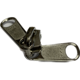 YKK YKK | Runner / Schuiver | Koper-Vernikkeld | 10V | voor 10 mm Bloktandrits | 2 grijpplaten