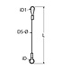 Marinetech Marinetech | Lanyard | RVS | 145 mm Marinetech Marinetech | Lanyard | RVS | 145 mm