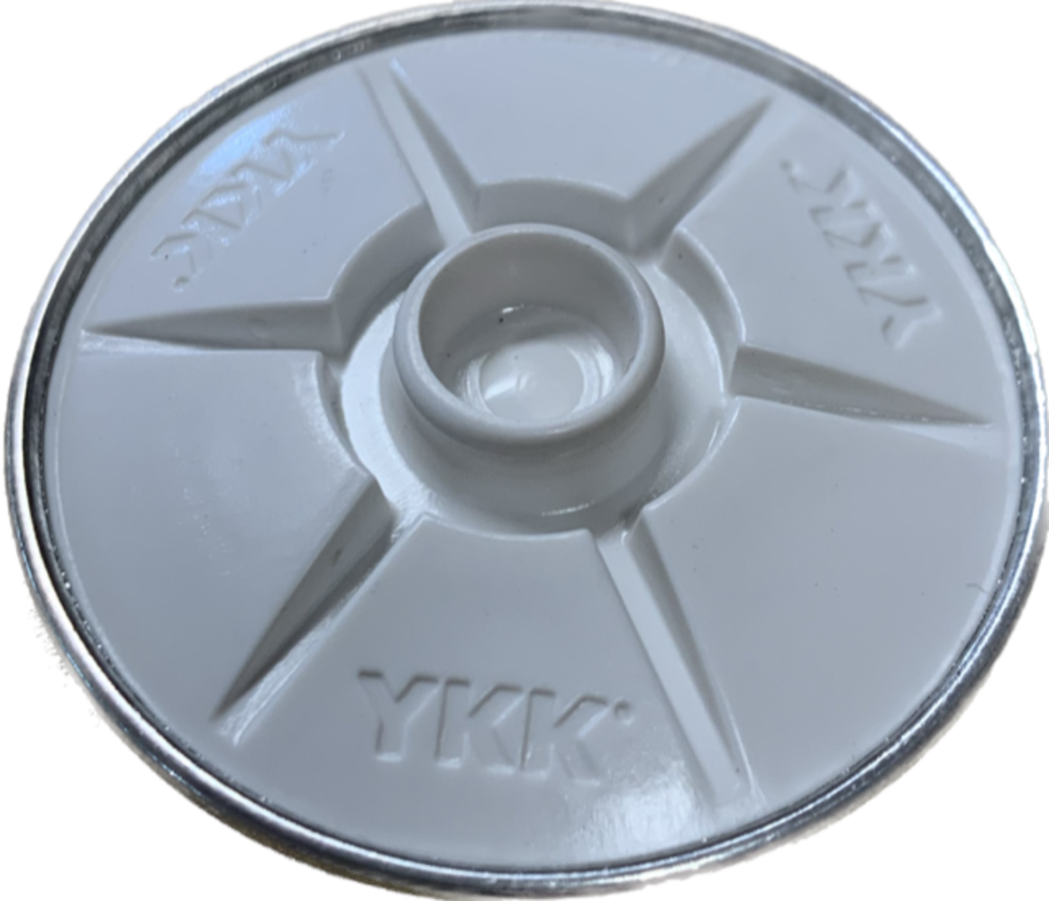 YKK YKK | SNAD | Drukknoop Zelfklevend | Power Stud | Deel C | Aluminium | 40 mm | Wit YKK YKK | SNAD | Drukknoop Zelfklevend | Power Stud | Deel C | Aluminium | 40 mm | Wit