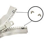 YKK YKK | Rits Top Stopper | 10V | voor 10 mm Bloktandrits | RVS | 10 stuks YKK YKK | Rits Top Stopper | 10V | voor 10 mm Bloktandrits | RVS | 10 stuks