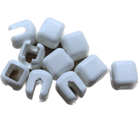 YKK YKK | Rits Bottom Stopper | 10V | voor 10 mm Bloktandrits | Wit | 10 stuks