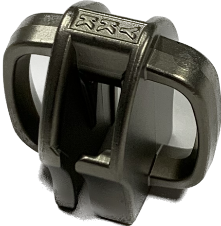 YKK YKK | Runner / Schuiver | 10C | RVS | voor 10 mm Spiraalrits | zonder grijpplaten YKK YKK | Runner / Schuiver | 10C | RVS | voor 10 mm Spiraalrits | zonder grijpplaten