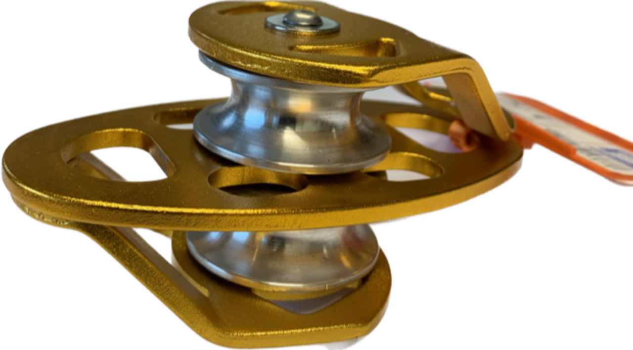 Seilflechter Nordwand® | Katrol | Aluminium | 2-Schijven | Geel | 40 mm Seilflechter Nordwand® | Katrol | Aluminium | 2-Schijven | Geel | 40 mm