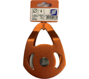 Seilflechter Nordwand® | Katrol | Aluminium | 1-Schijf | Oranje | 60 mm