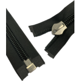 YKK YKK | Rits Spiraal | Deelbaar | 10mm | RVS Runner | Zwart YKK YKK | Rits Spiraal | Deelbaar | 10mm | RVS Runner | Zwart