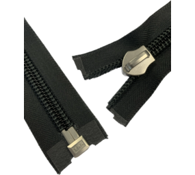 YKK YKK | Rits Spiraal | 10C | Deelbaar | 10mm | RVS Runner | Zwart YKK YKK | Rits Spiraal | 10C | Deelbaar | 10mm | RVS Runner | Zwart