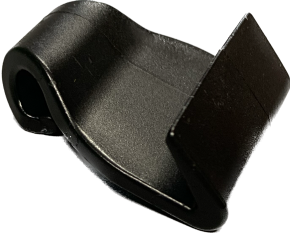 RiB Haak | Nylon | Zwart | Breedte 40 mm | Hoogte 39 mm | Diameter Doorvoer 7 mm RiB Haak | Nylon | Zwart | Breedte 40 mm | Hoogte 39 mm | Diameter Doorvoer 7 mm