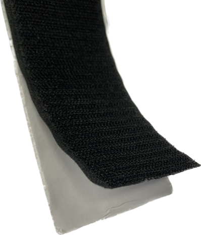 Klittenband | Zelfklevend | Zwart | Haak (Hard) | 50 mm | Prijs per meter