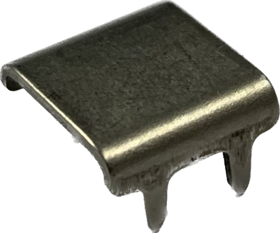 YKK YKK | Rits Top Stopper | 10V | voor 10 mm Bloktandrits | RVS | 10 stuks YKK YKK | Rits Top Stopper | 10V | voor 10 mm Bloktandrits | RVS | 10 stuks