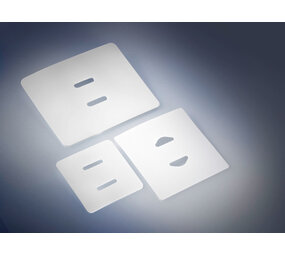 MH Lashoek | PVC doek met 2 sleuven | 90 x 110 mm | Wit