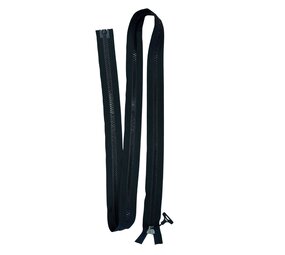 YKK YKK | Rits Bloktand | 15V | Deelbaar | 15mm | Met RVS Runner + Trekkers | Zwart 2,5 m