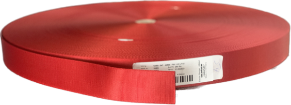Berger Group Berger | Veiligheidsgordelband / Autogordelband | 1-Baan geweven | Rood | AMG | 47 mm (SAMPLE) 10 cm