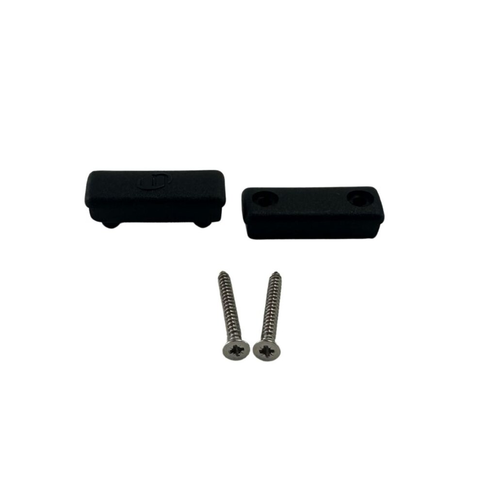 Sunblocker | Tube Tidies | Dubbel | Zwart | 25 mm | Per paar