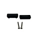 Sunblocker | Tube Tidies | Dubbel | Zwart | 25 mm | Per paar