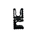 Sunblocker | Tube Tidies | Dubbel | Zwart | 25 mm | Per paar