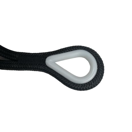 Landvast met oog | Zwart | Diameter 12mm | Lengte 10 meter