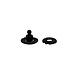 Schaeffertec Loxx® | Ontvanger | Doekdeel | Messing-Verchroomd | ZWART Schaeffertec Loxx® | Ontvanger | Doekdeel | Messing-Verchroomd | ZWART