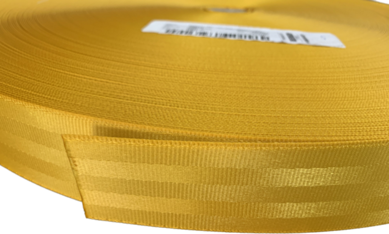 Berger Group Berger | Veiligheidsgordelband / Autogordelband | 5-Baans geweven | Geel # New Giallo Taurus | 47 mm Berger Group Berger | Veiligheidsgordelband / Autogordelband | 5-Baans geweven | Geel # New Giallo Taurus | 47 mm