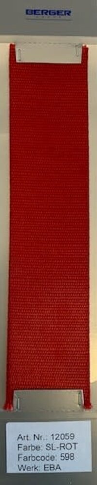 Berger Group Berger | Veiligheidsgordelband / Autogordelband | 1-Baan geweven | SL-Rood # 598 | AMG | 47 mm Berger Group Berger | Veiligheidsgordelband / Autogordelband | 1-Baan geweven | SL-Rood # 598 | AMG | 47 mm
