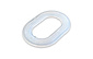 MH | Onderlegring | Zeilkous | Groot Ovaal | 42 x 22 mm | Nylon