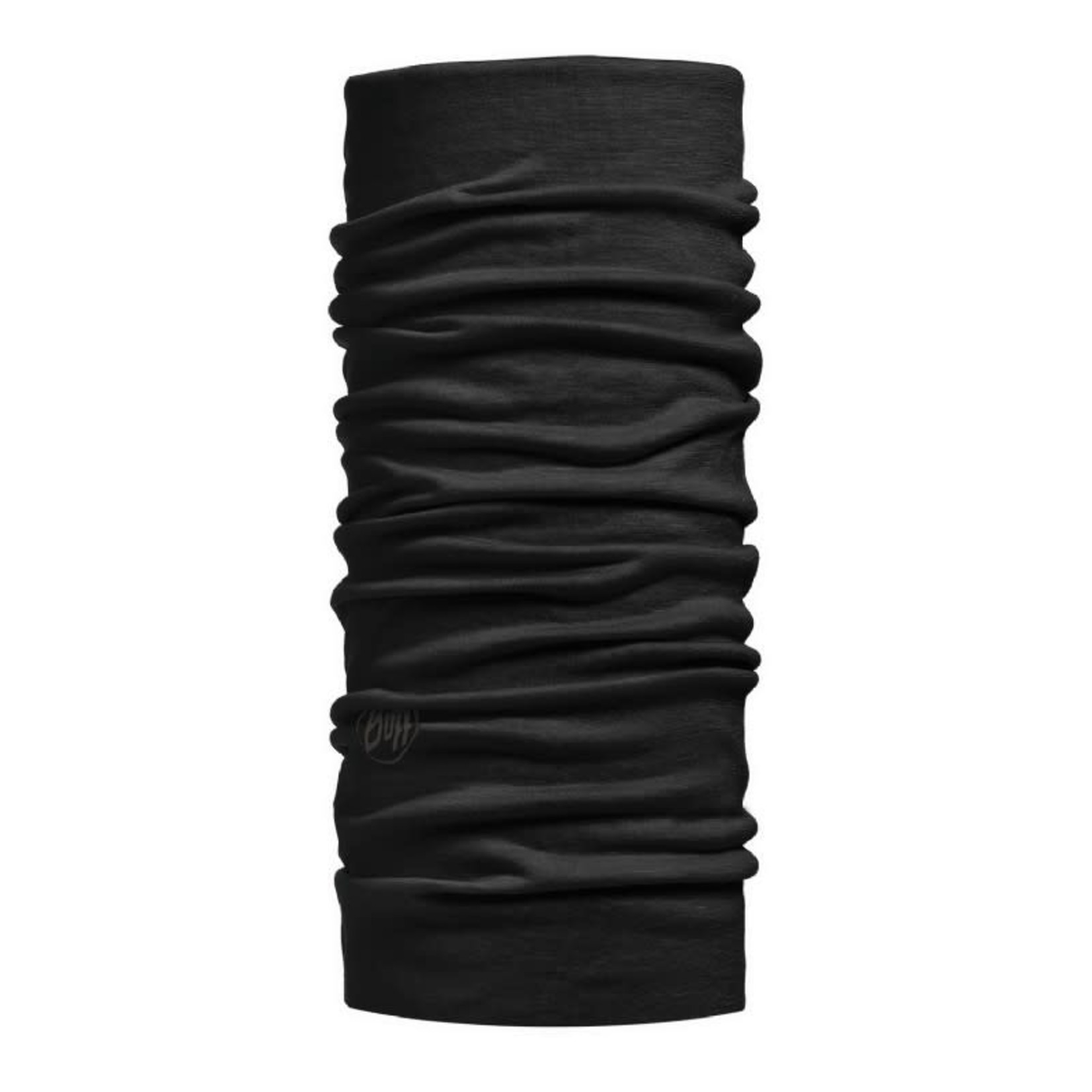 Buff Lightweight Merino Wool Multifunctional Headwear Solid Black