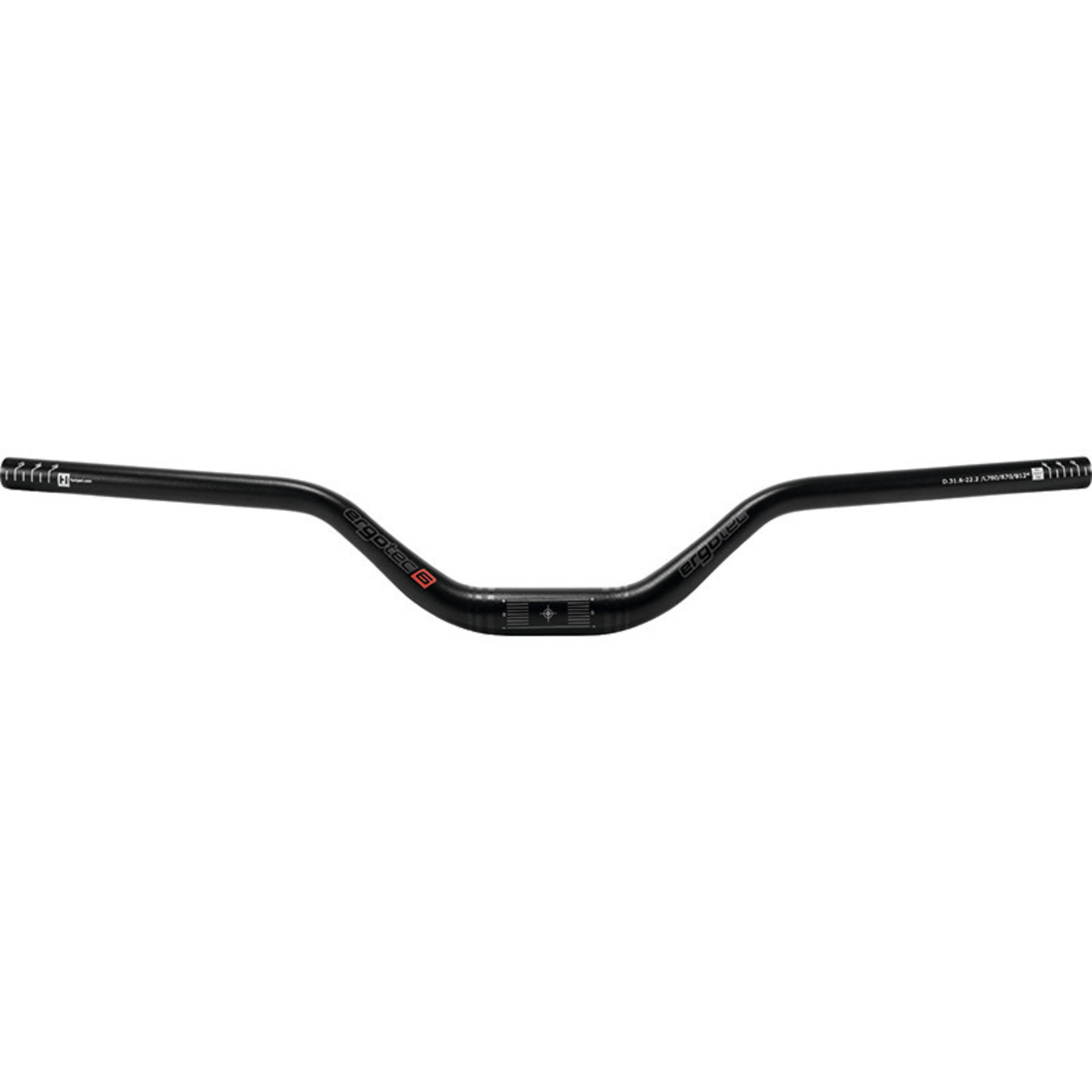 Ergotec Riser Bar 70 L6 31.8/780/70/12°/5° zwart