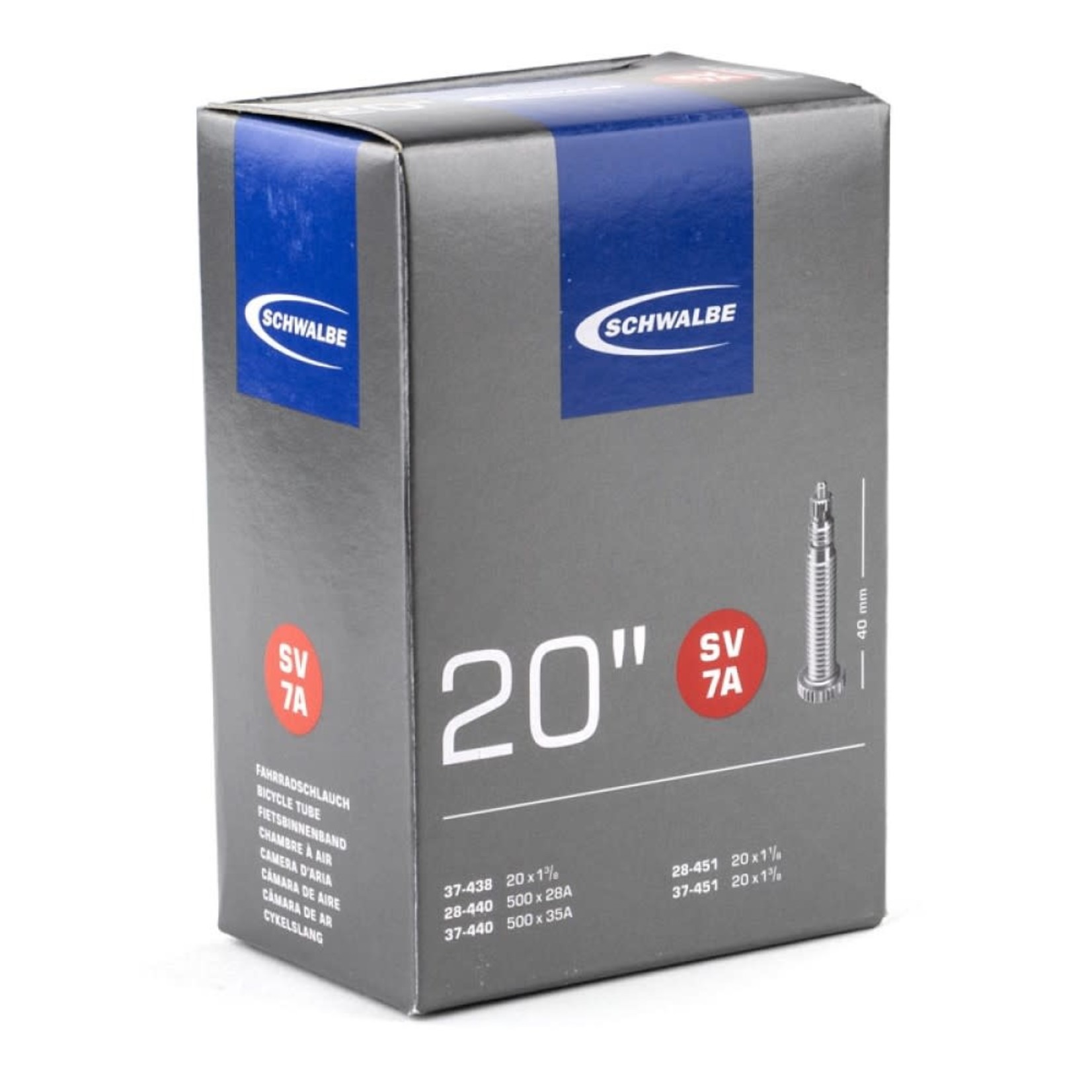 Schwalbe SV7A  20'' 11/8-13/8 40mm valve
