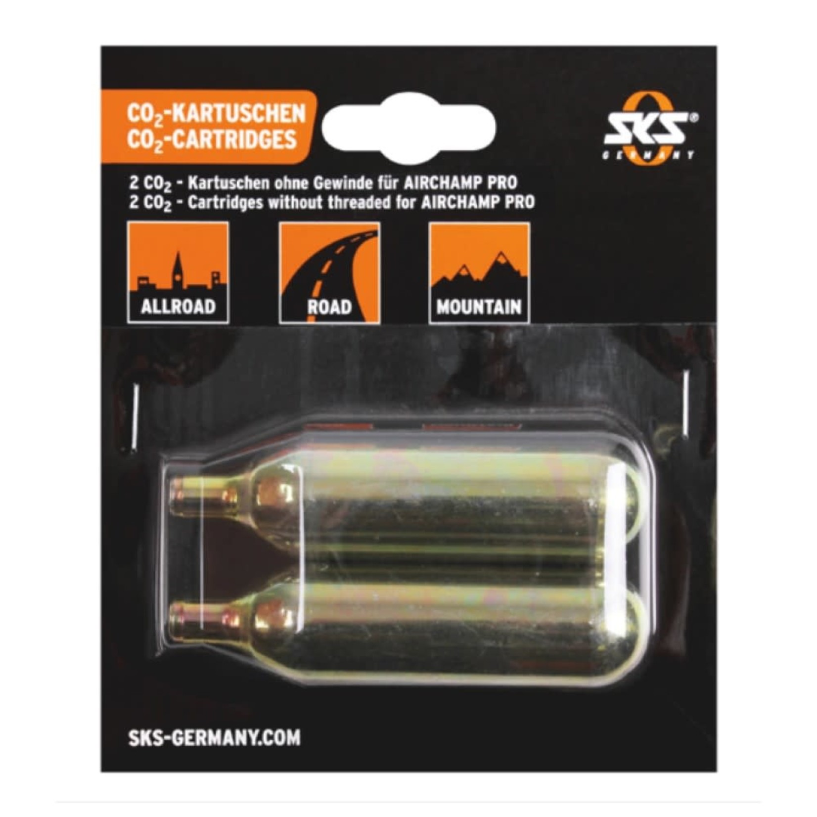 SKS CO2 16  gr. Patronen voor Airchamp 2 stuks