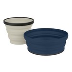 Sea to Summit X-Set - 2 Piece Set (X-Mug, X-Bowl, Storage Pouch) Navy Blue