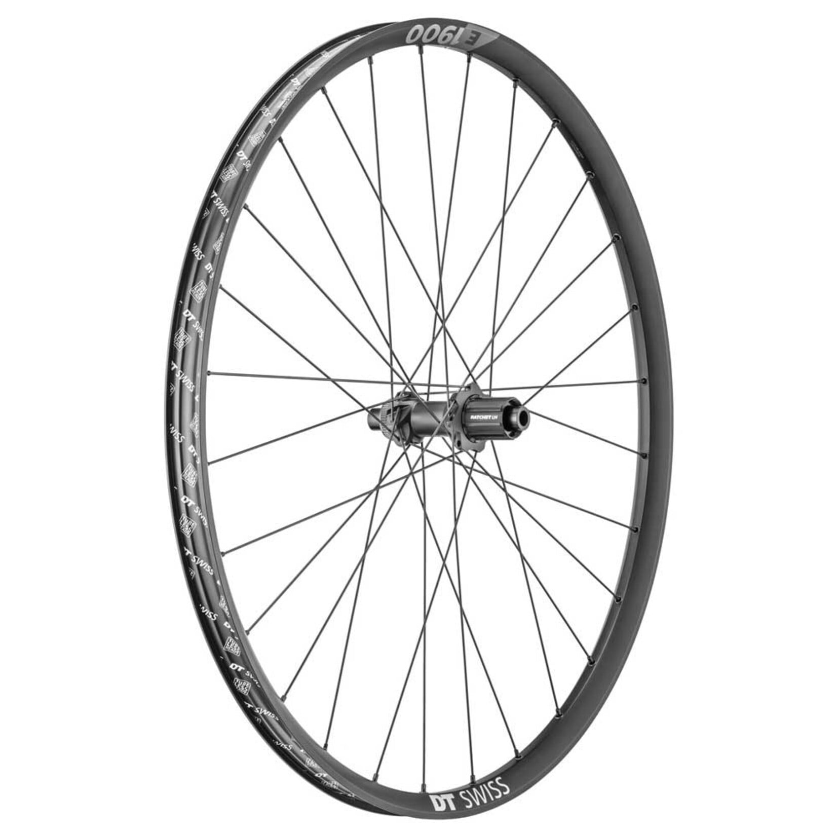 DT Swiss Achterwiel 622 E1900 Spline 30mm 148 Disc CL SH 10/11V Aluminium Zwart