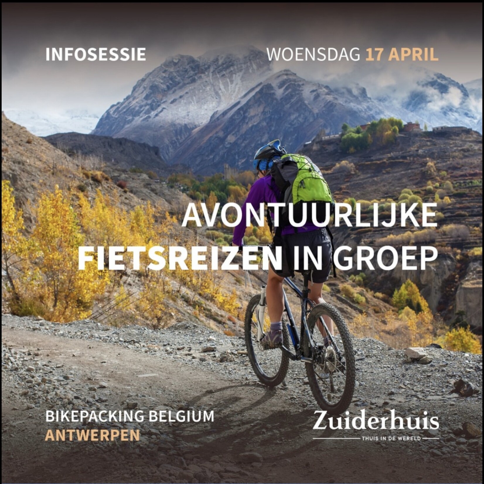 Avontuurlijke fietsreizen in groep door Zuiderhuis @ BpB 2024