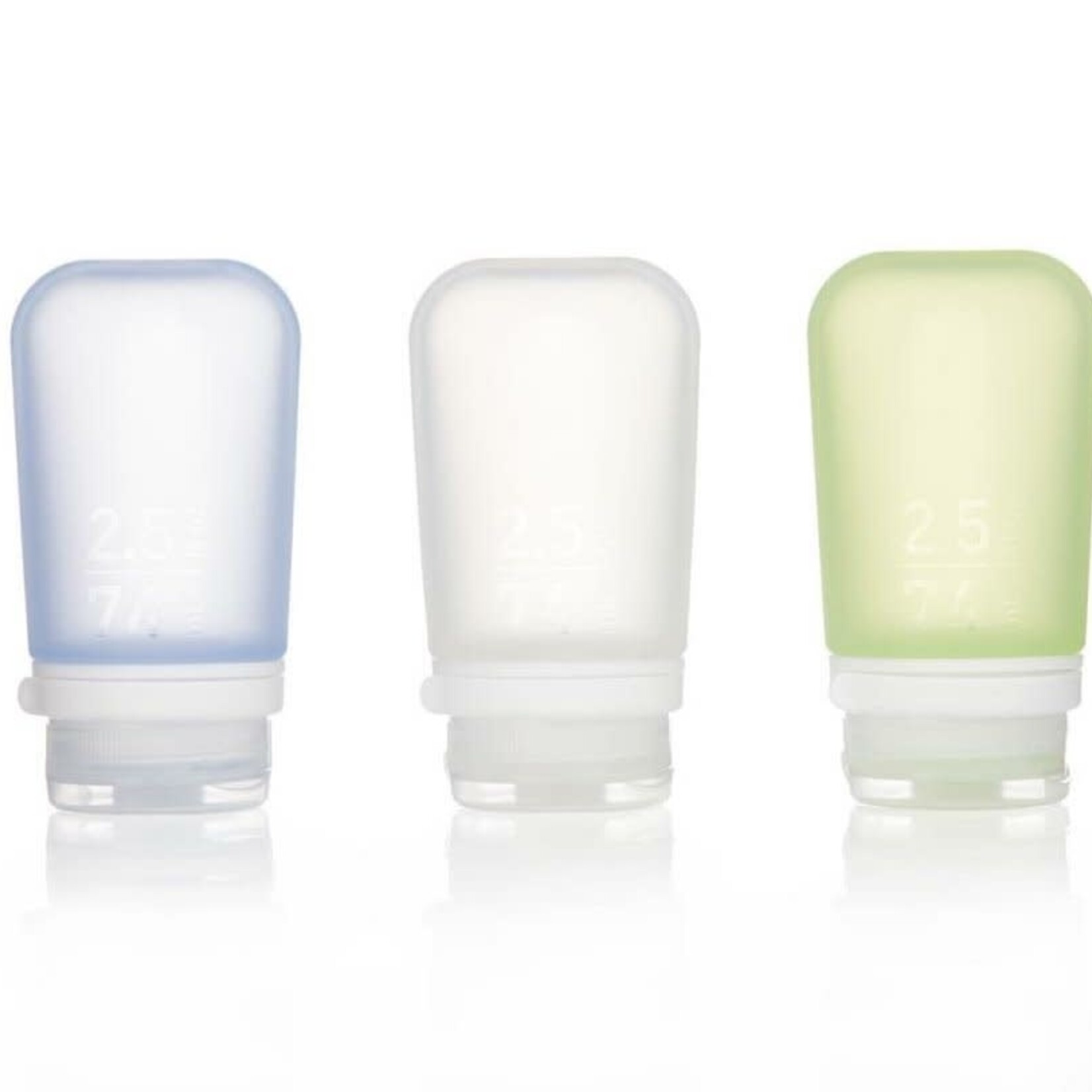 Humangear Go Toob+ 3-Pack Medium Clear/Green/Blue 74ml