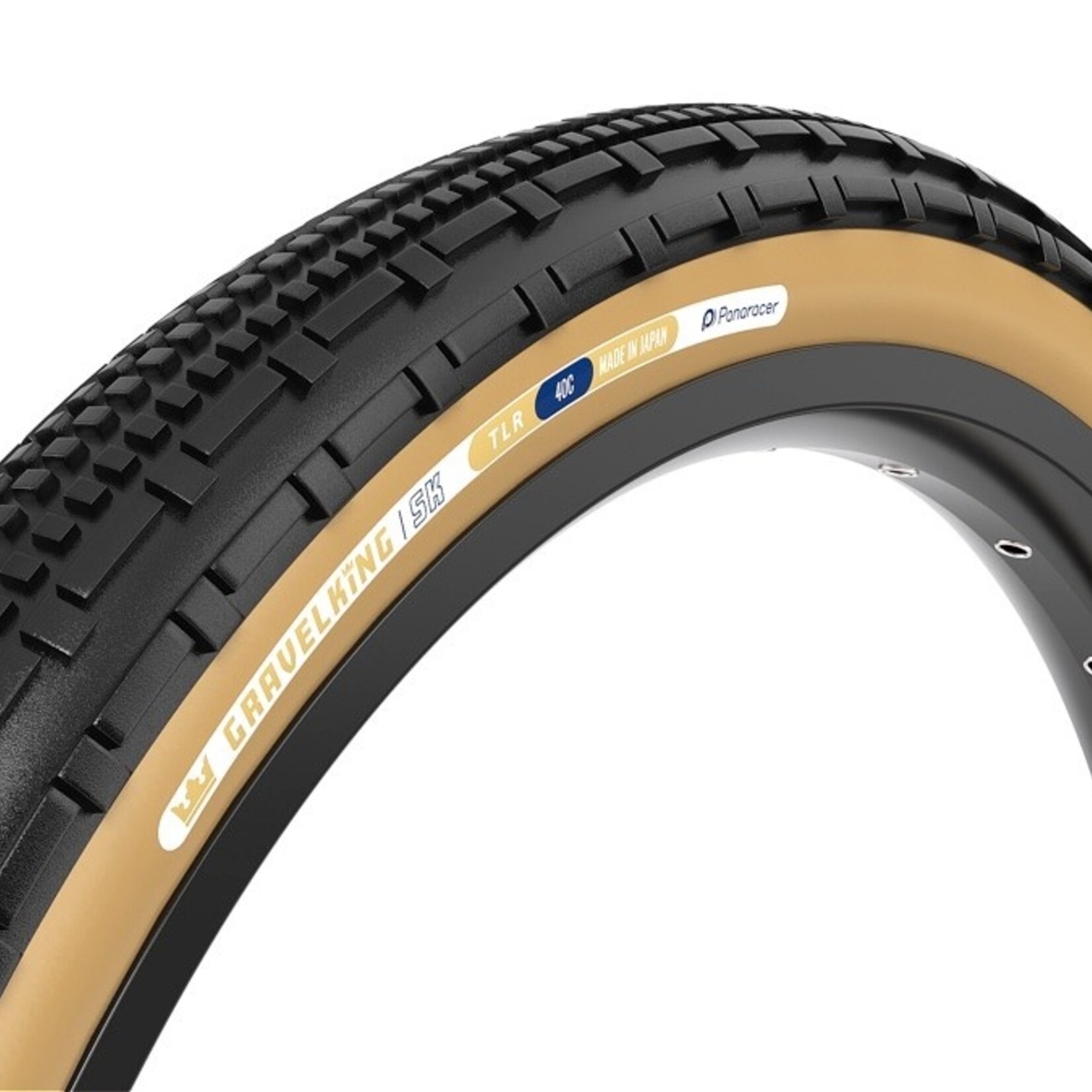 Panaracer Gravel King SK+ 700x45 / 622-45 TLR Black/Amber