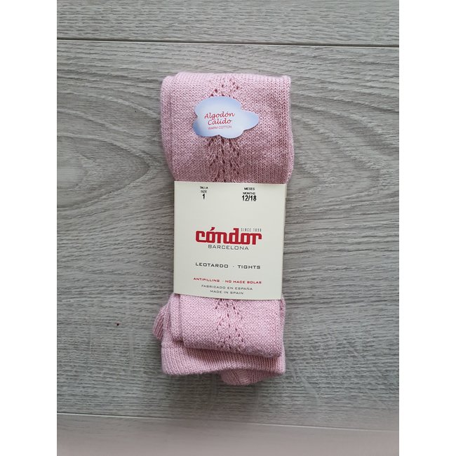 Cóndor Rose Palo kousenbroek met visgraatpatroon.