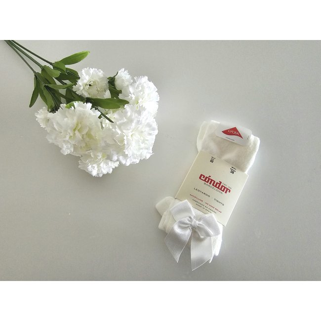 Cóndor Ivoren kousenbroek met strikje "NATA"