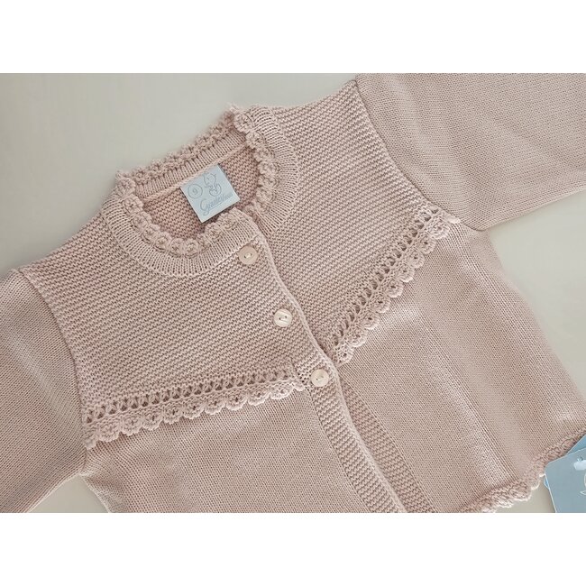 Artesania Granlei Cardigan Inaya lichtroze