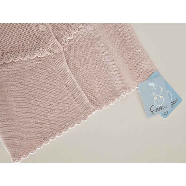 Artesania Granlei Cardigan Inaya lichtroze