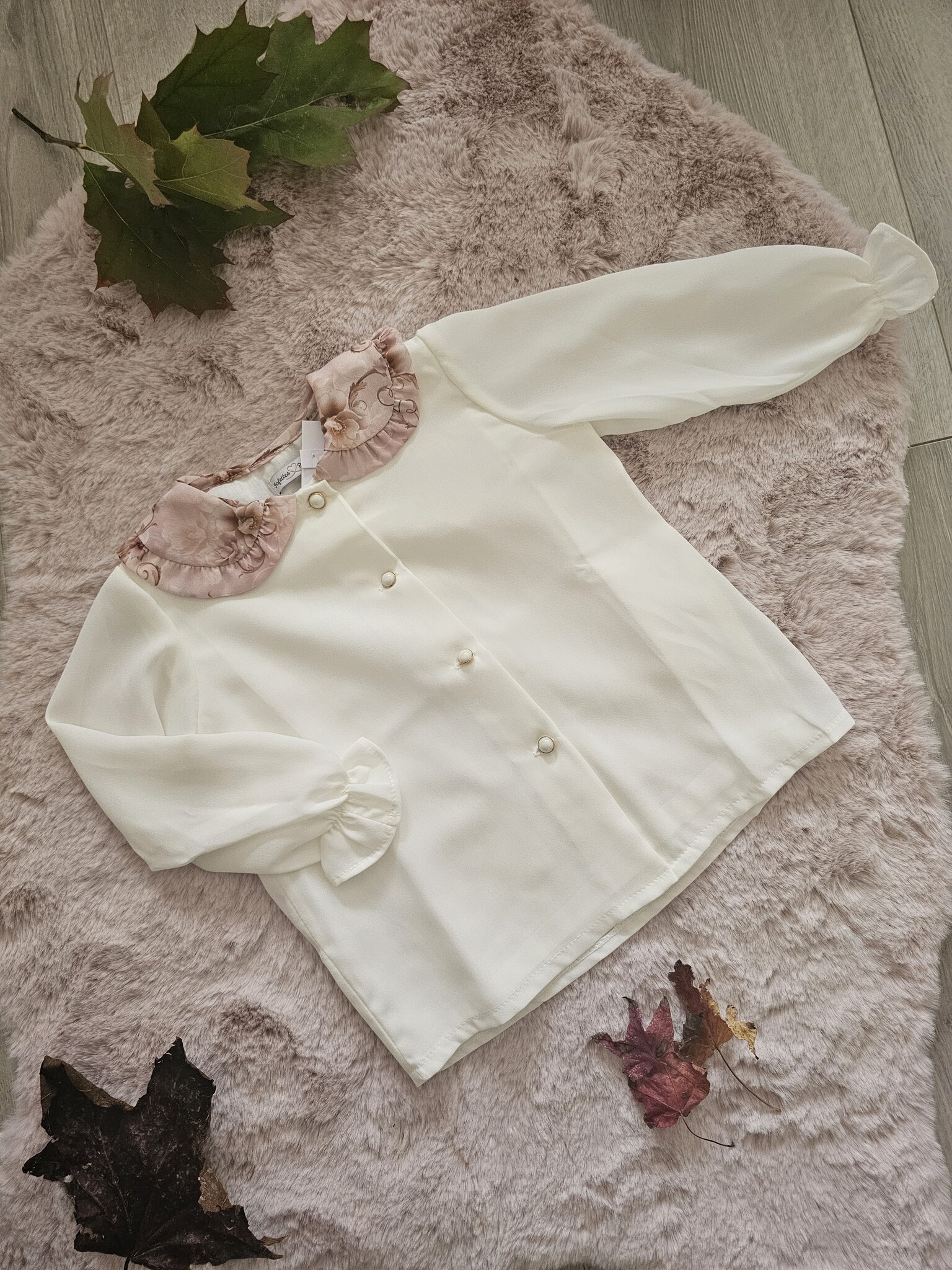Blouse Médiévale Vera Beige Manches Courtes LEONARDO CARBONE, € 37,99