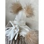 Lovely Little Lyna Muts Yara Ivoor dubbele pompom beige