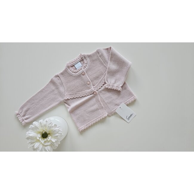 Artesania Granlei Cardigan Inaya lichtroze