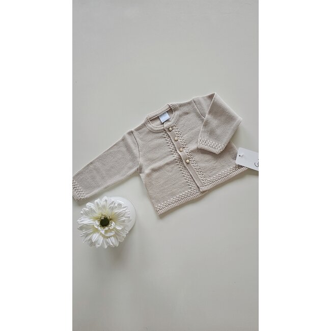 Artesania Granlei Cardigan Maere zandkleur
