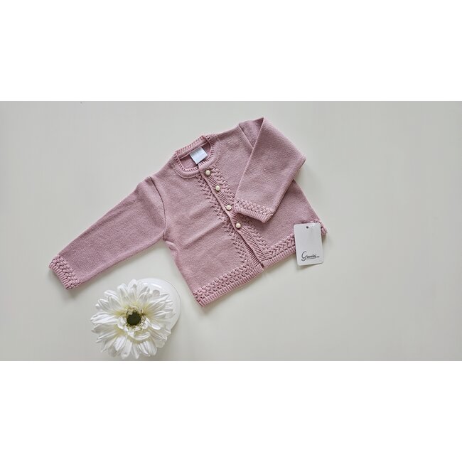 Artesania Granlei Cardigan Maere oudroze