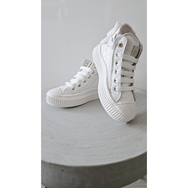 Beberlis Hoge sneakers Fenna wit
