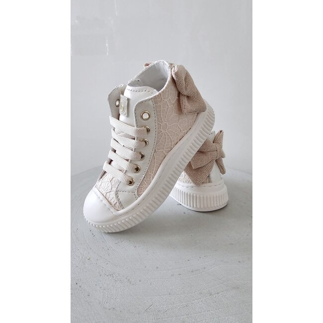 Beberlis Hoge sneakers Fenna beige