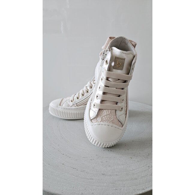 Beberlis Hoge sneakers Fenna beige