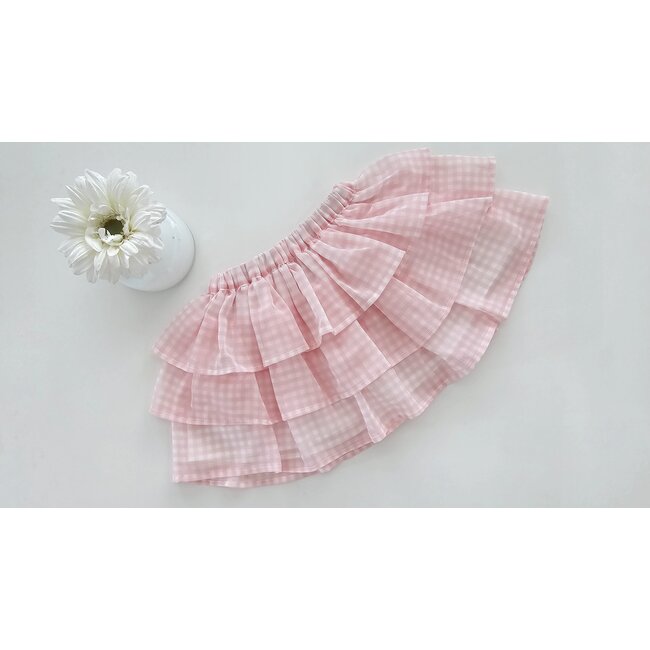 C by Lou Exclusive Rokje Cilou roze chiffon